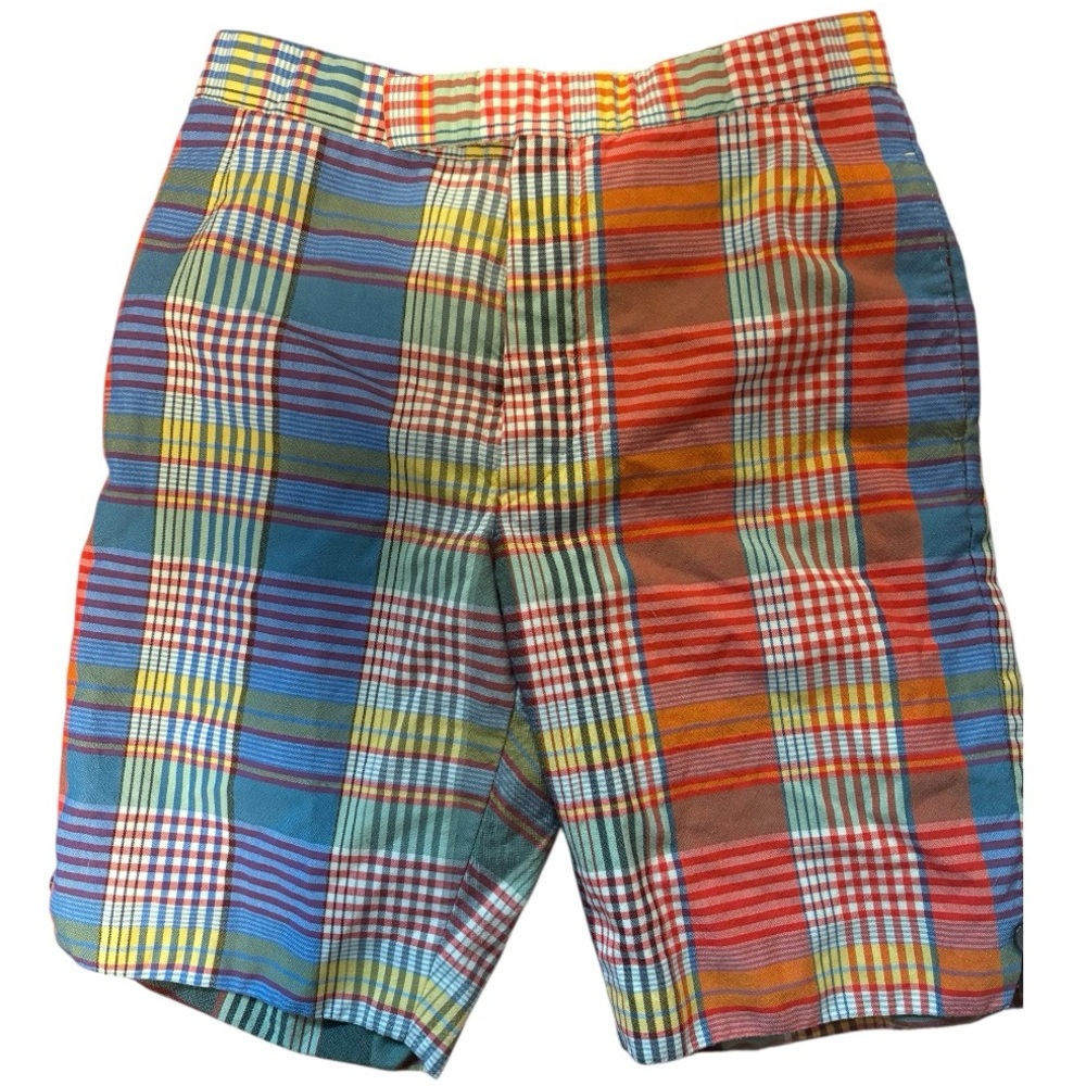 THOM BROWNE Funmix Madras Cotton Shorts size 1